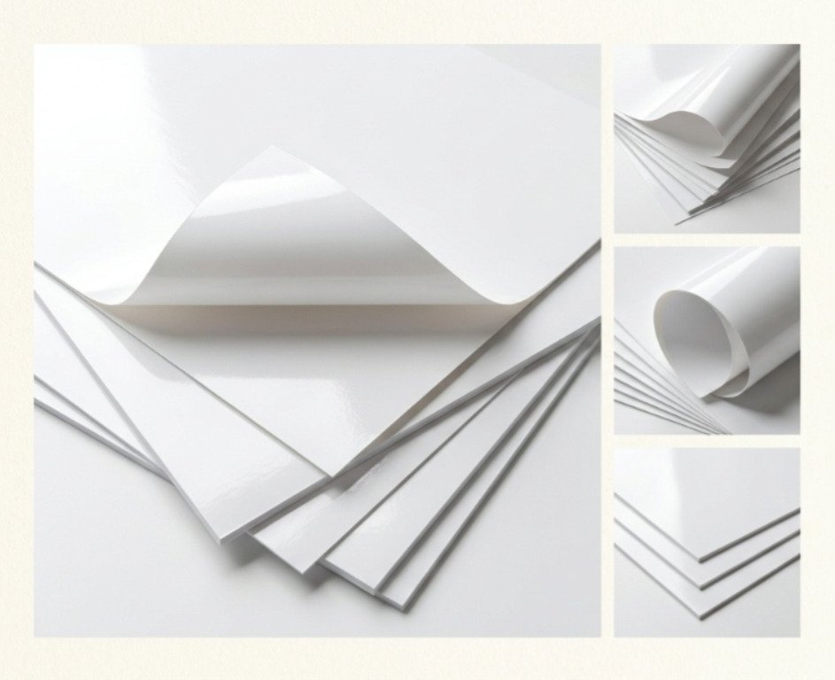 Jual Sticker Vinyl Putih Susu Glossy Ukuran Folio - Image 2