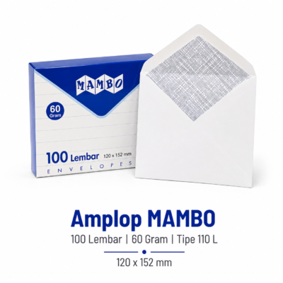 Jual Amplop Kertas Putih 110 Mambo Amplop Bowohan