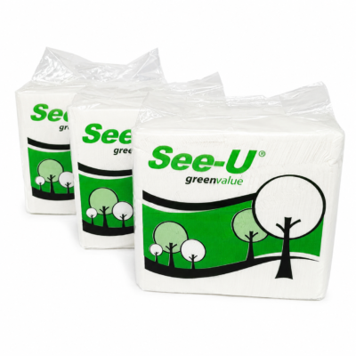 TISSUE FACIAL SEE- U TISSUE WAJAH GREEN VALUE 2 PLY 579 SHEETS